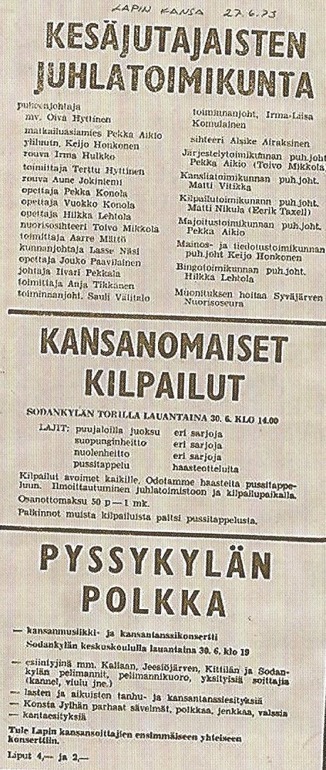 Jutajaiset Lapin Kansa juttu, kuva